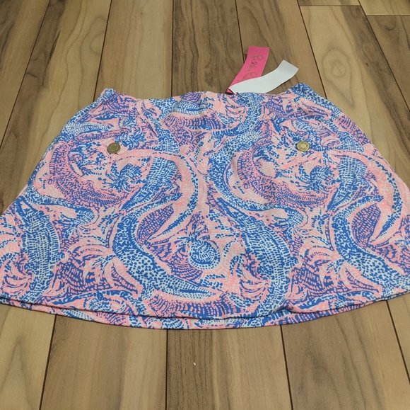 NWT! Lilly Pulitzer Madison Skort Coastal Blue Maybe Gator Size XS - Picture 13 of 13